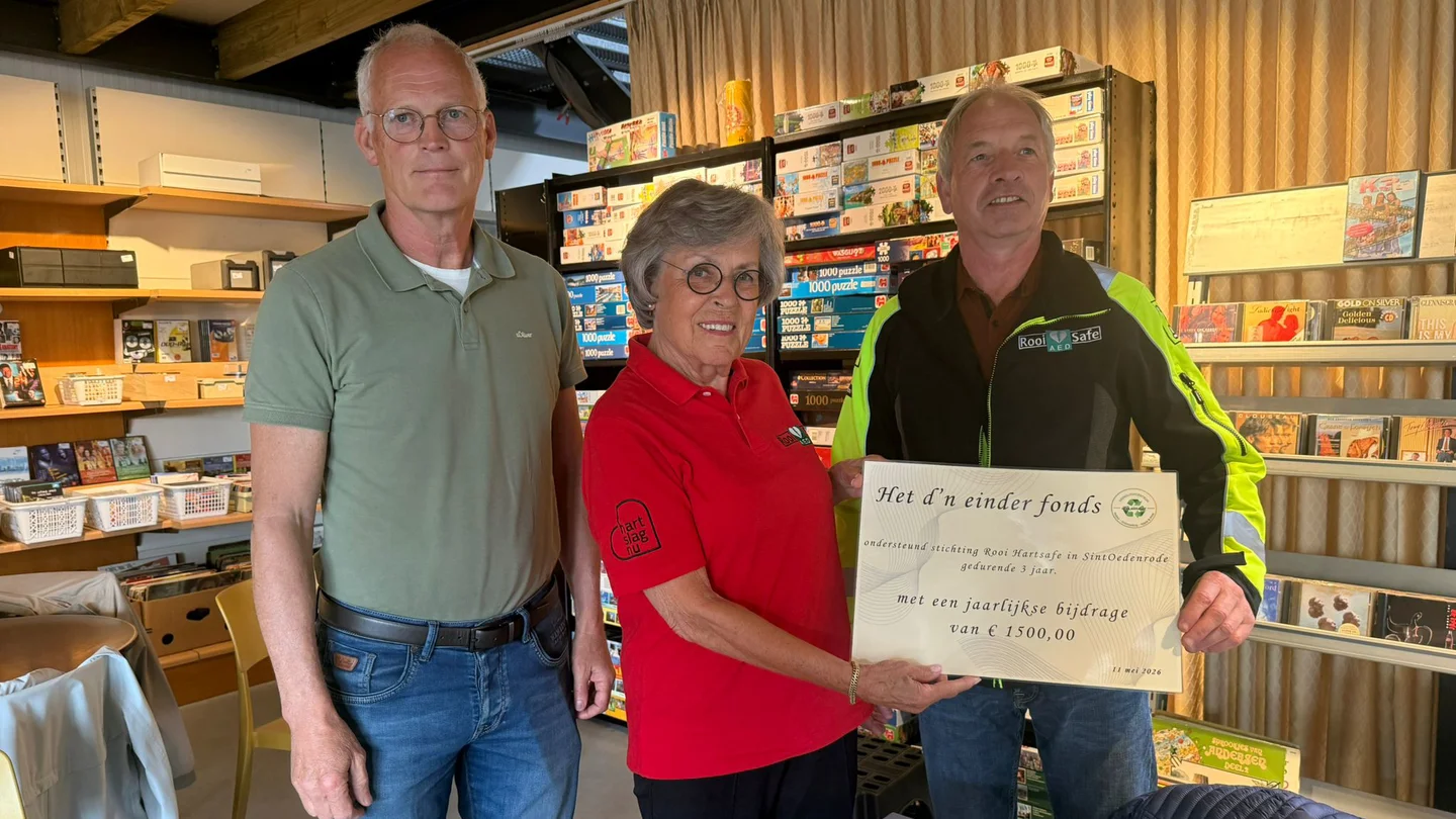 Uitreiking cheque Hartsafe