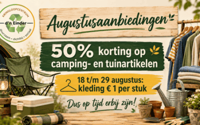Korting op camping- en tuinartikelen